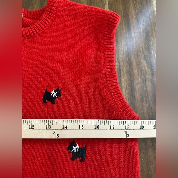 Vintage Lady Clansman Scottie Shetland Wool Vest Size Large - Picture 8 of 9